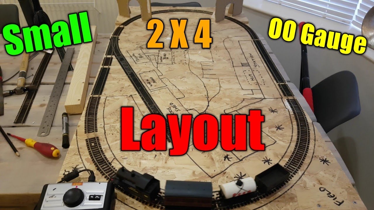 2 X 4 mini oo gauge layout.