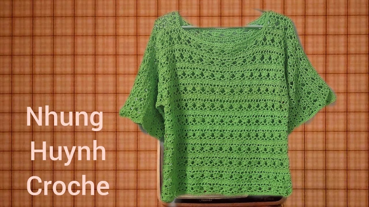 CROCHET CROPTOP / Hướng dẩn móc áo mẩu # 25