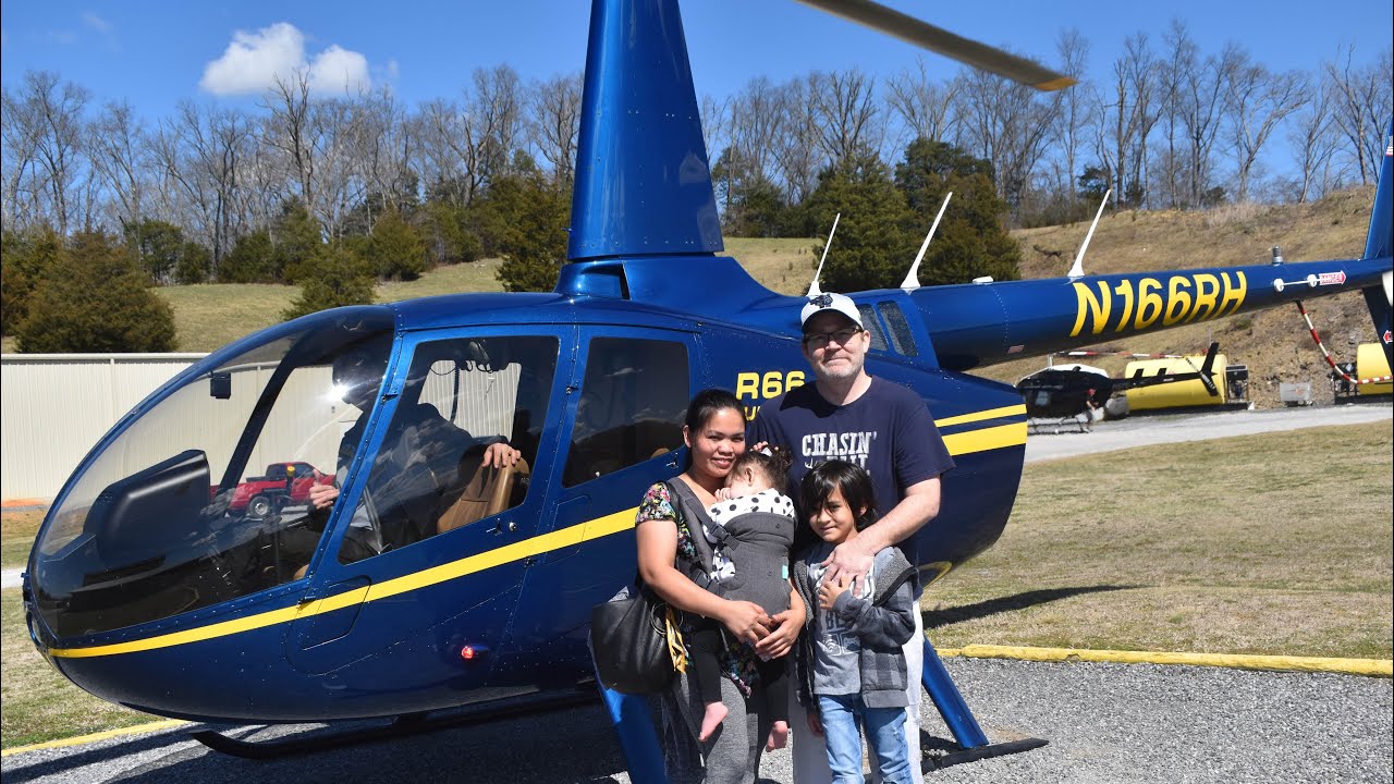 HELICOPTER RIDE PIGEON FORGE TN | OUR FIRST HELICOPTER RIDE | THINGS TO DO IN GATLINBURG TN
