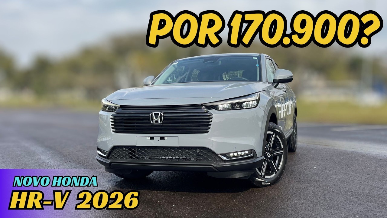 NOVO HONDA HR-V 2026 EX-L por R$ 170 mil: Todas as NOVIDADES E MUDANÇAS DO SUV
