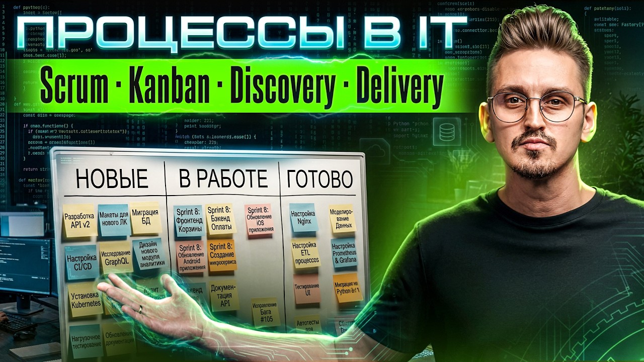 Scrum, Kanban и Agile &mdash; как реально работает IT-команда и откуда берутся спринты | Урок 4