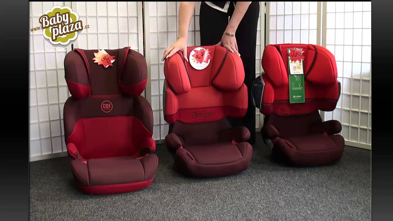 Autosedačka Cybex Solution, Solution X, Solution X2 - Porovnání autosedaček Cybex ve sk. II,III