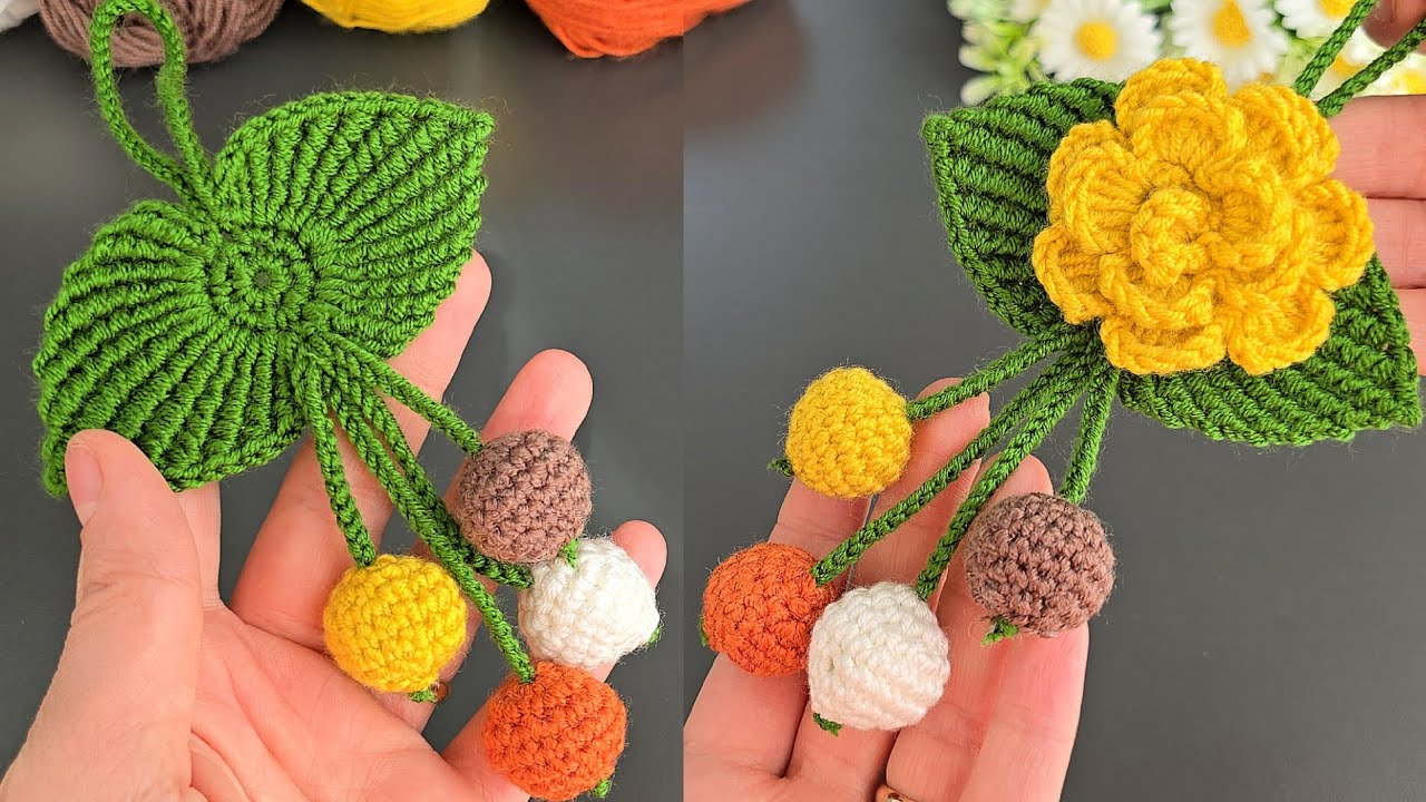 VERY NICE IDEA !😍💲💲I Made Money with This Super Easy Crochet Flower Ball Keychain!