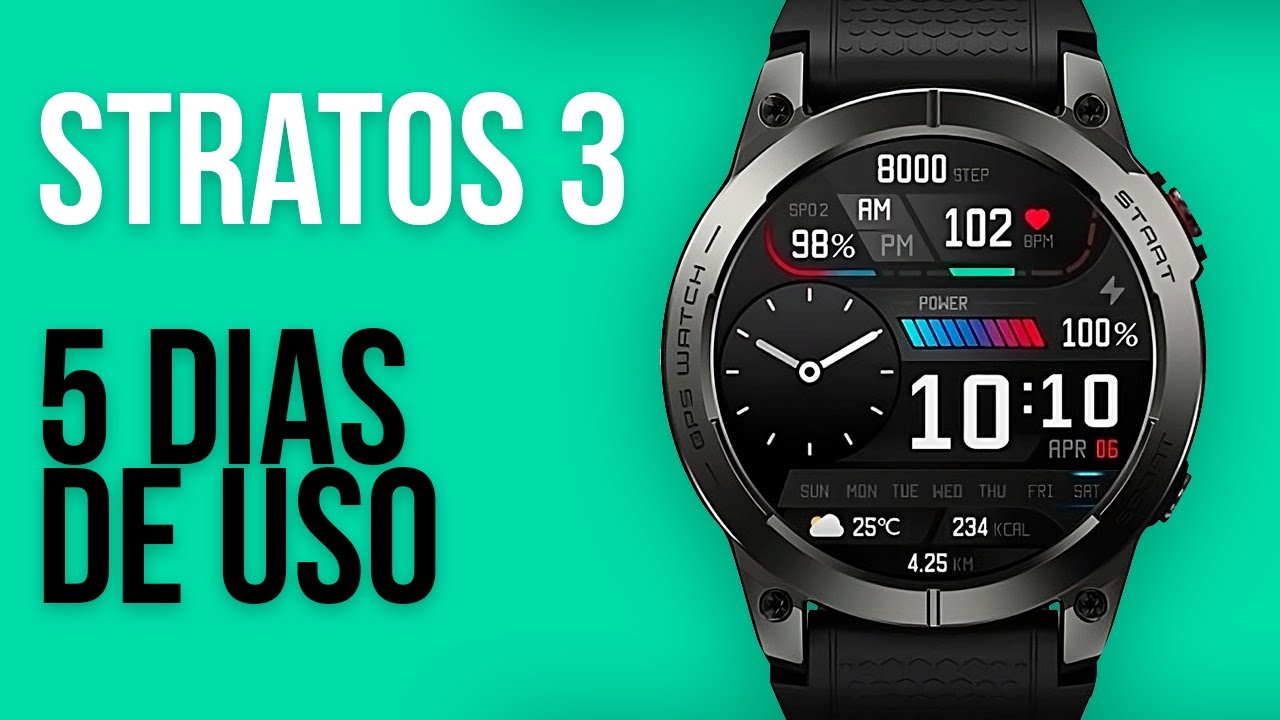 ZEBLAZE STRATOS 3 - 5 DIAS DE USO - Valeu a pena?