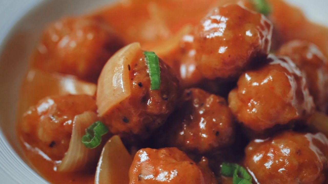 Sweet and Sour Shrimp Balls