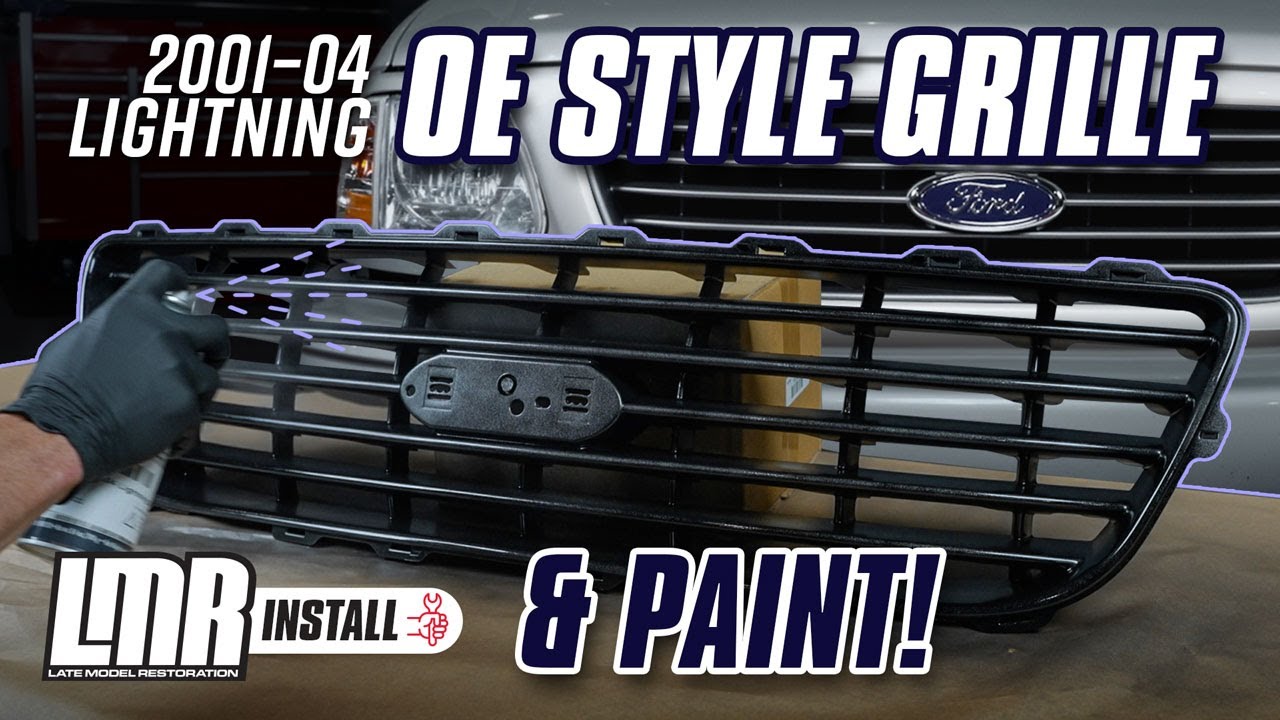 2001-2004 Ford SVT Lightning Upper Grille & Paint - Review, How To Paint, & Install