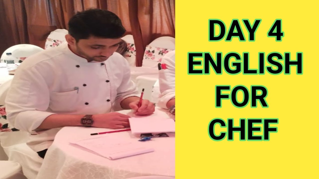 #Day 4 English For Chef, how to learn English, chef gkb, how to make sentences,