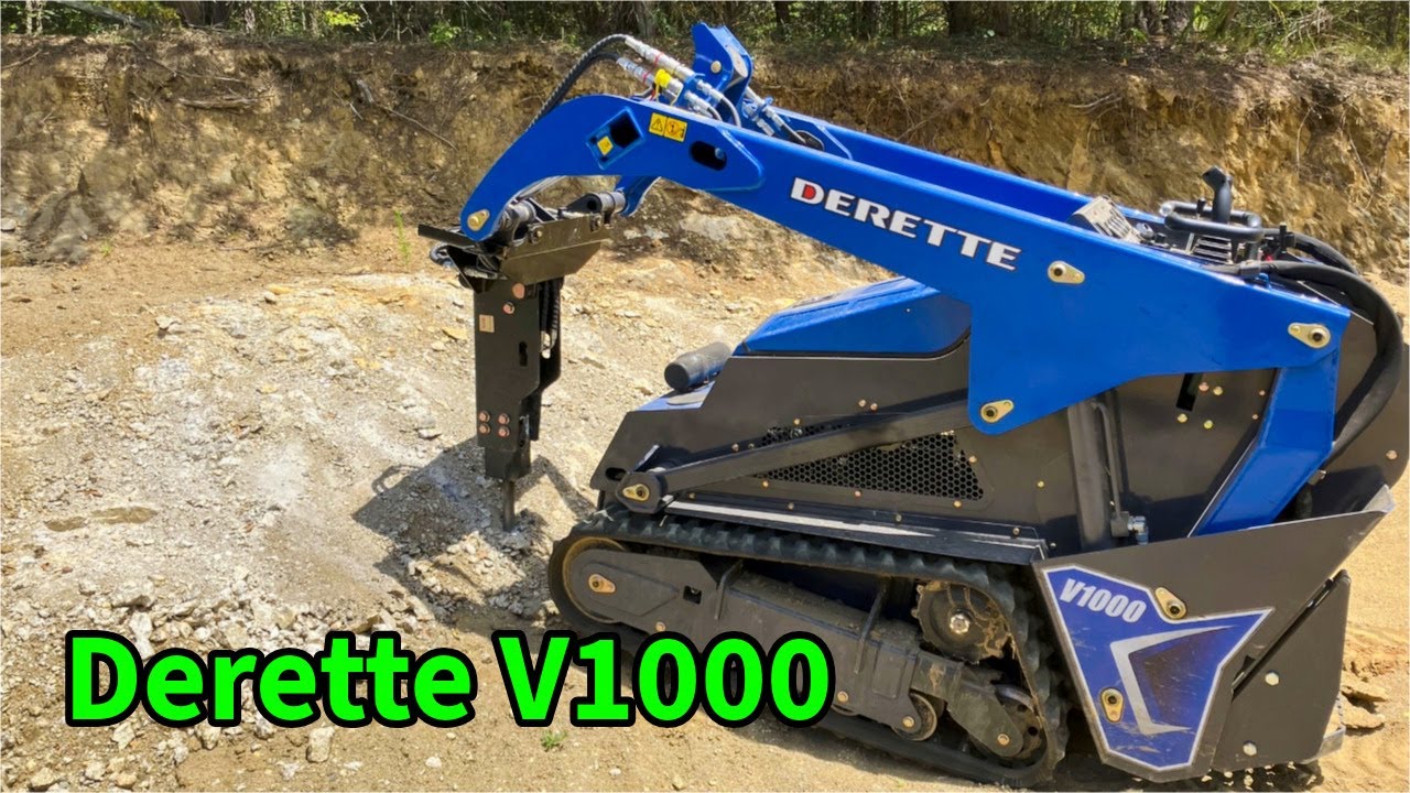 Clearing Rocks with the Chinese Hydraulic Breaker (Derette V1000)