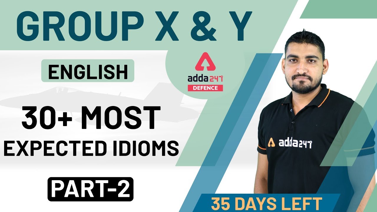 Air Force X Y Group 2020 | Air Force English Class | 30 Most Expected Idioms (Part 2)