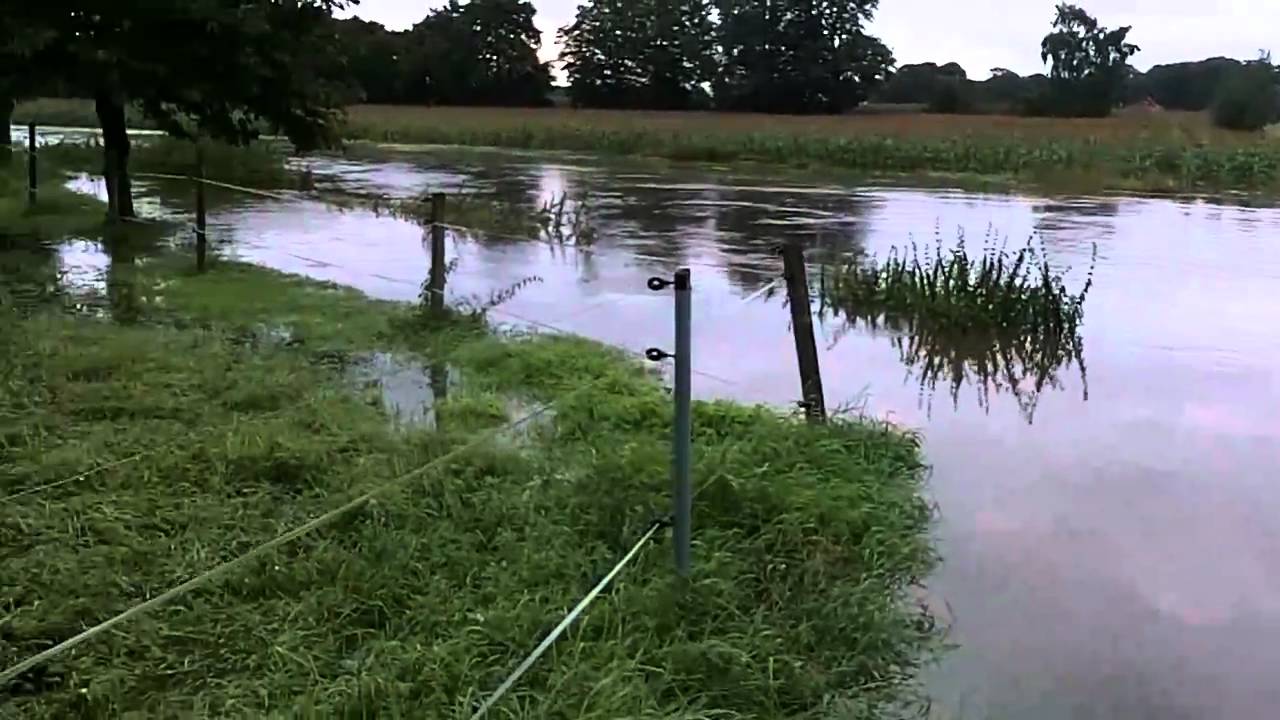 Hase Hochwasser-Rieste- Einen Tag spaeter