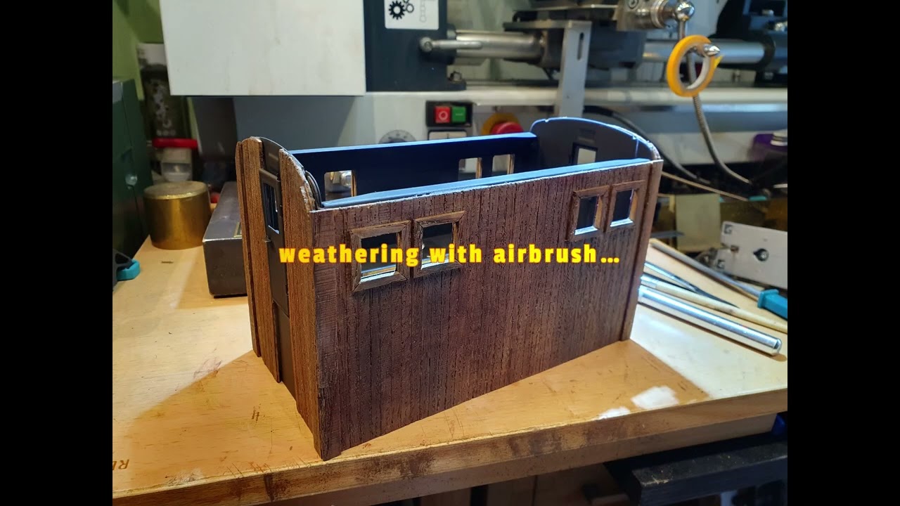 Selfmade full metal/wood Caboose for SHAY-2-Truck locomotive (Gauge G/ 1:22,5)