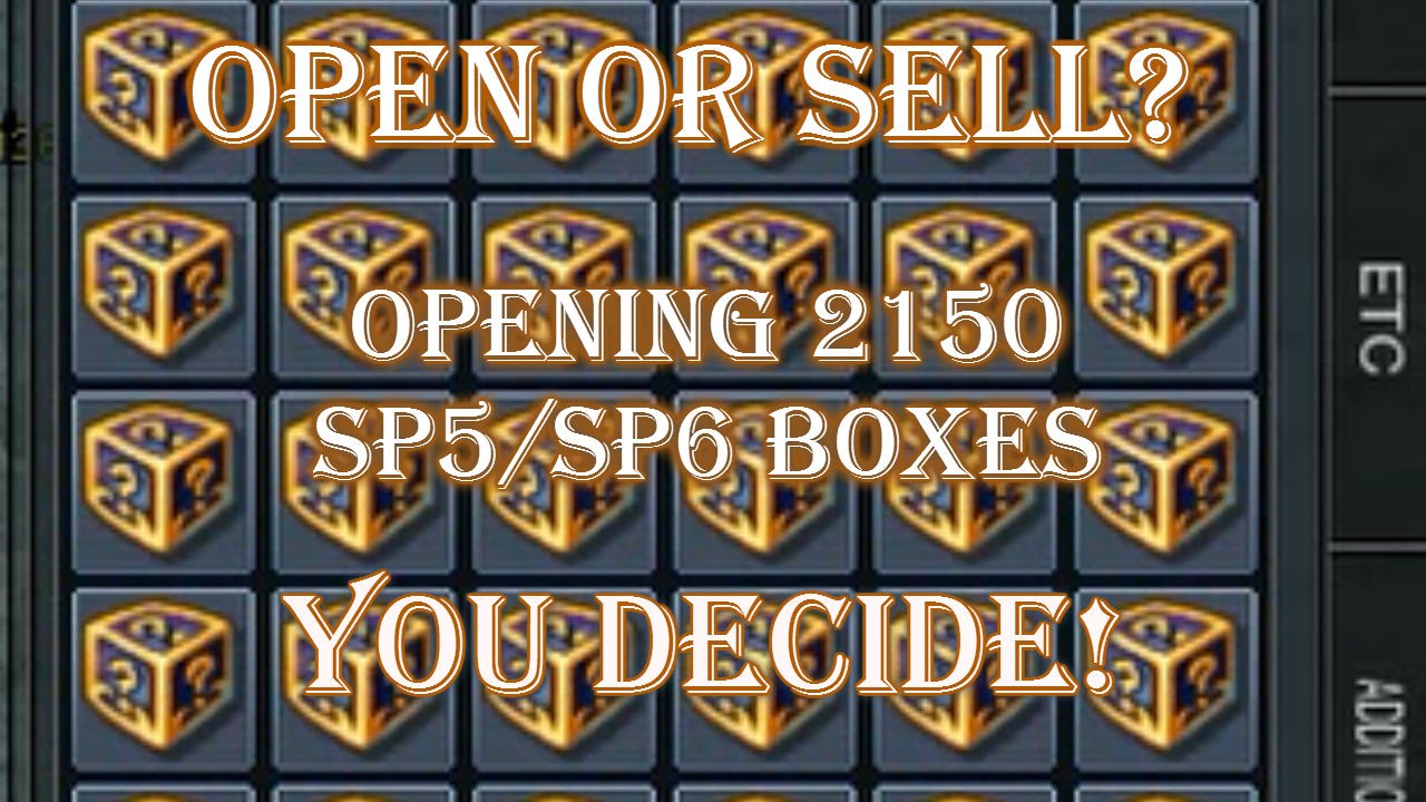Nostale | Sell or Open? Opening [2150] SP5/SP6 Boxes!