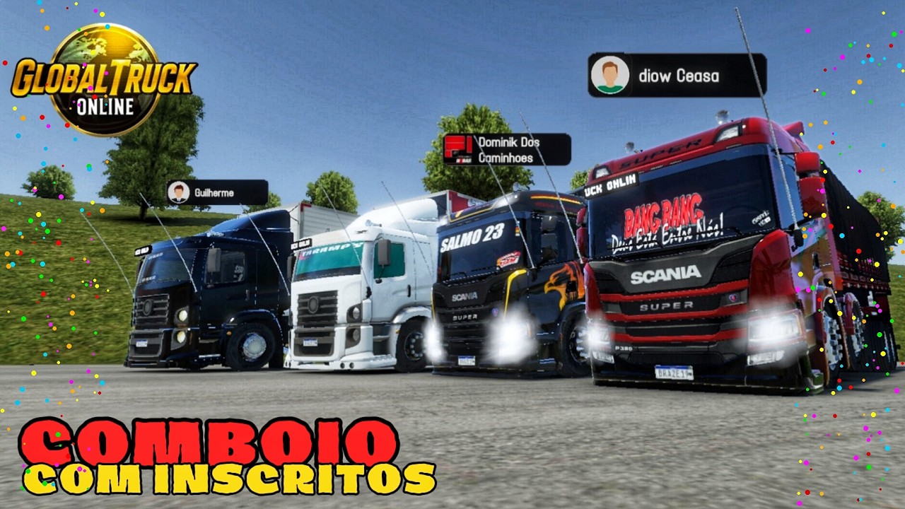 comboio com inscritos no global truck online (ESPECIAL CARNAVAL)