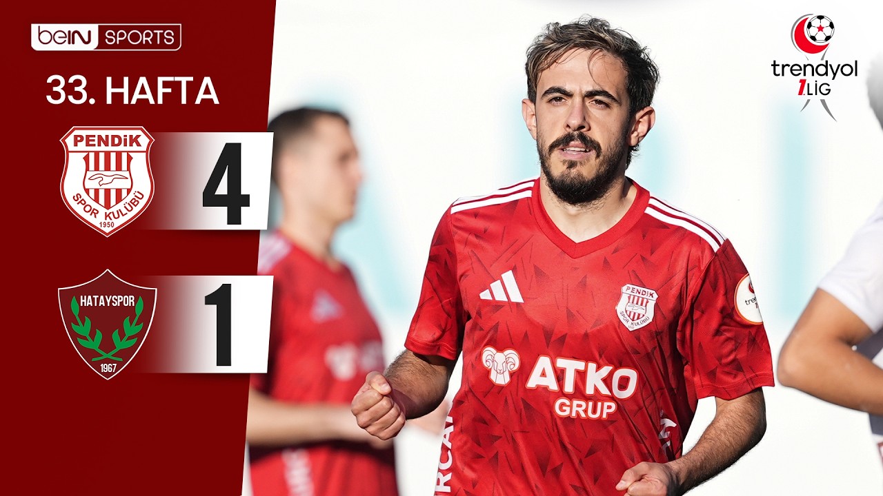 Pendikspor (4-1) Hatayspor | 33. Hafta Ma&ccedil; &Ouml;ZETİ | Trendyol 1. Lig - 2025/26