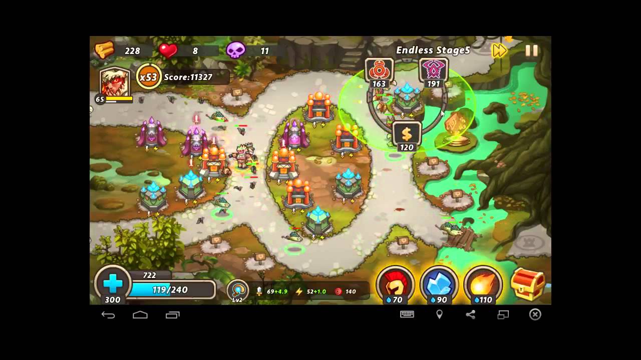 Castle TD 2 Endless Trials Lever 5 Wave 22