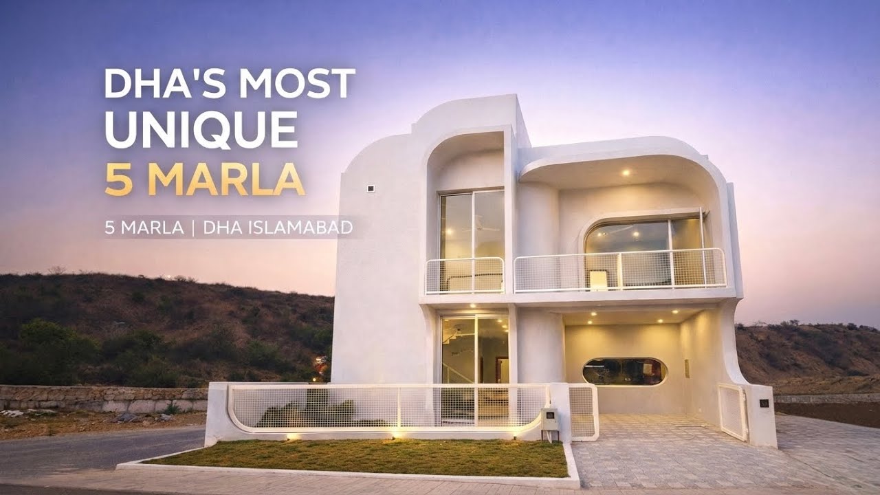 5 Marla Architectural Designer House | Back Open Luxury | DHA Islamabad | 4 Bed