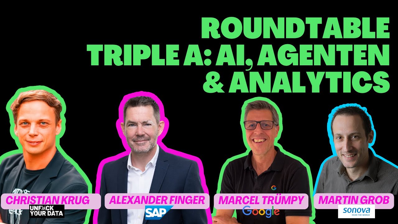 Analytics Online Konferenz 2025: Round Table - Triple A: AI, Agenten & Analytics