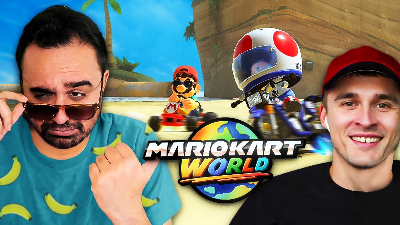 Mario Kart World racing with Ludwig!