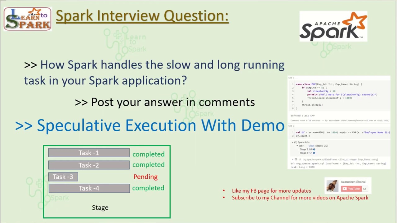 Spark Interview Question | Speculative Execution in Spark | With Demo | LearntoSpark