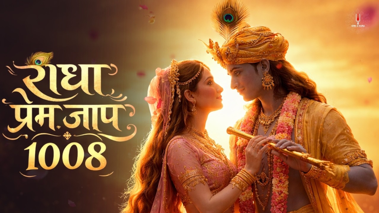 🌸अखंड राधा प्रेम जाप 1008 बार | Powerful Radha Krishna Morning Meditation Bhajan 2026🌸