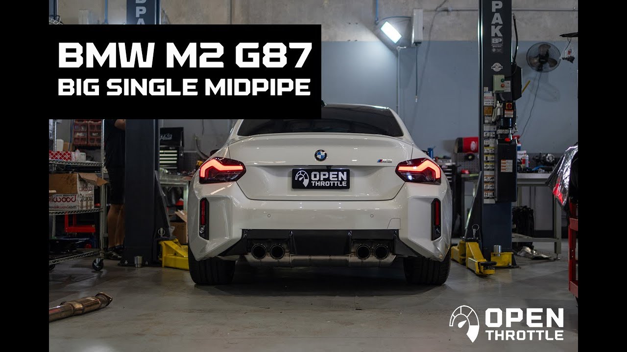 G87 M2 BIG SINGLE MIDPIPE SOUND CLIPS - OPEN THROTTLE