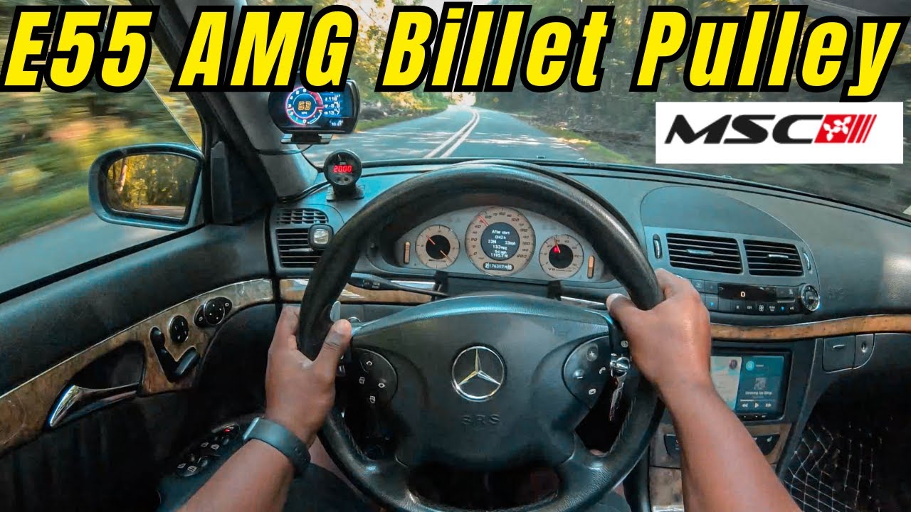 Улучшенная версия шкива из алюминиевого сплава для E55 AMG! + Безумная езда от первого лица + гро...