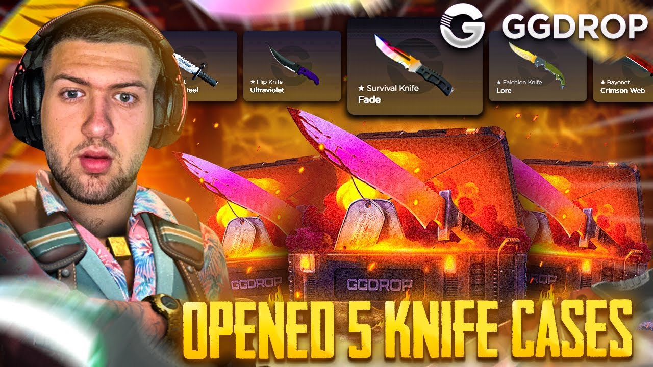 🔥 AM DESCHIS 5 CUTII DE CUTITE PE GGDROP !!! | 5 KNIFE CASES ON GGDROP 🔥