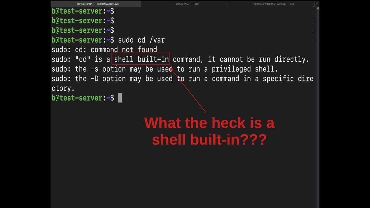 Shell Builtins | TatOG Explains