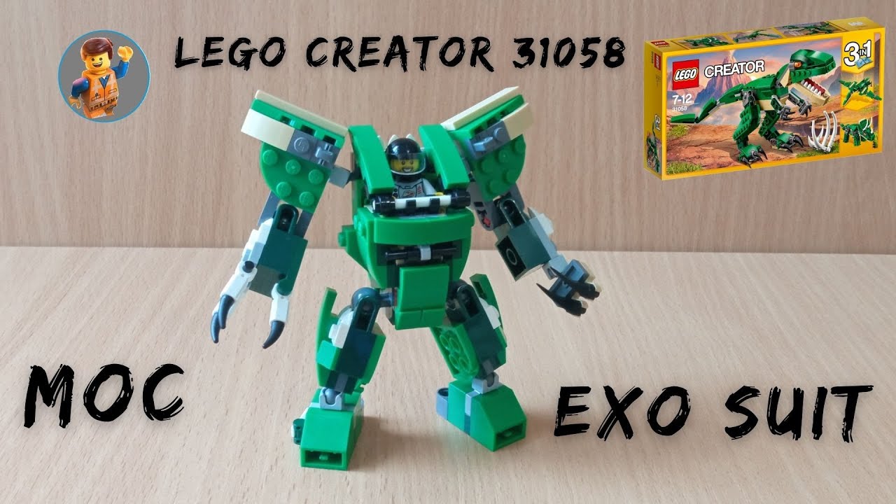 LEGO MINI EXO-SUIT (MECH) ~ LEGO Creator 31058 ~ Alternative Build Part 8