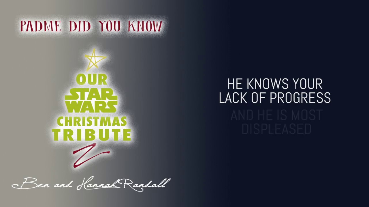 "The Emperor Is Coming To Town" - A Star Wars Christmas Parody by Ben and Hannah Randall