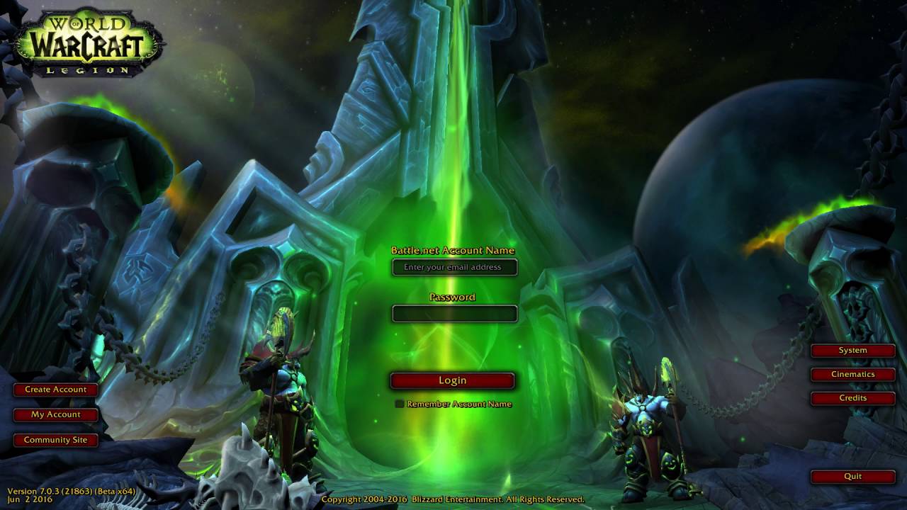 WoW Legion Login Screen + Music