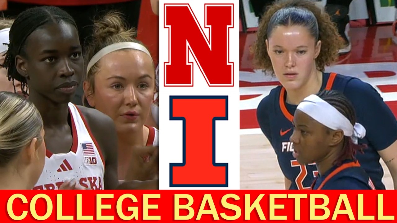 Illinois vs #24 Nebraska College Basketball Highlights Full Game 2026