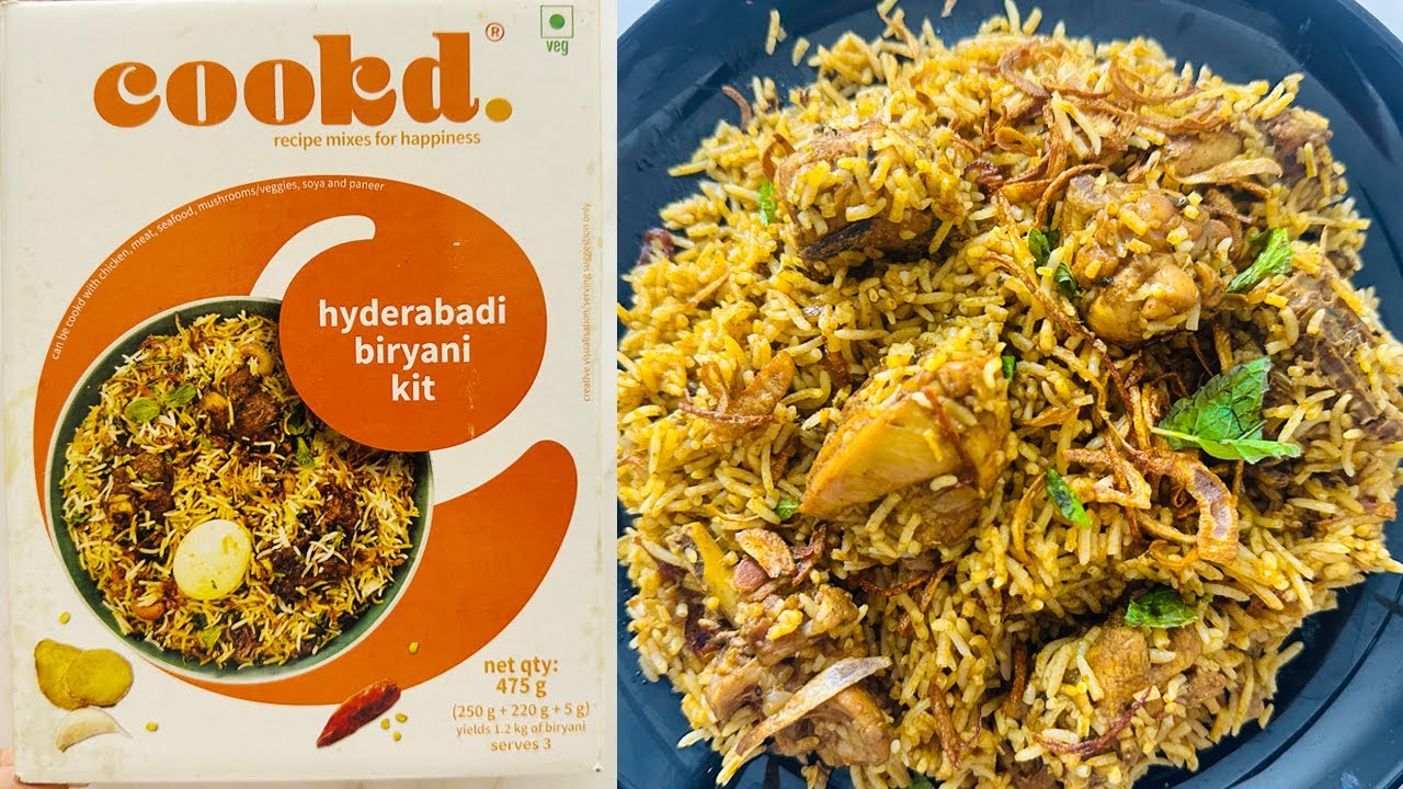 Cookd Biryani Kit | Cookd Hyderabadi Chicken Biryani | Cookd Hyderabadi Biryani Kit Review