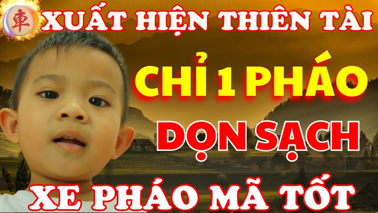Cờ Tướng | Chỉ Cần 1 Pháo Đã Ăn Sạch Xe Pháo Mã Tốt Của Thiên Tài Nhỏ Tuổi