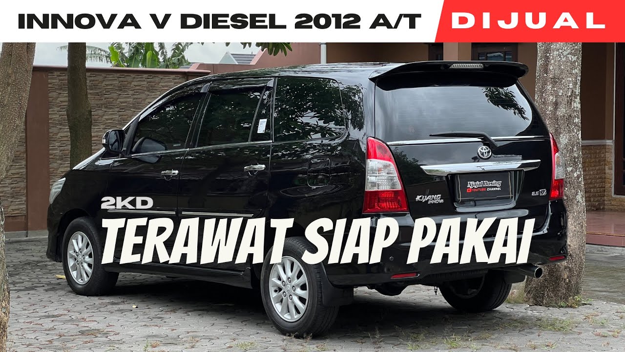 DIJUAL TOYOTA KIJANG INNOVA V DIESEL 2012 , INNOVA V 2KD 2012 A/T