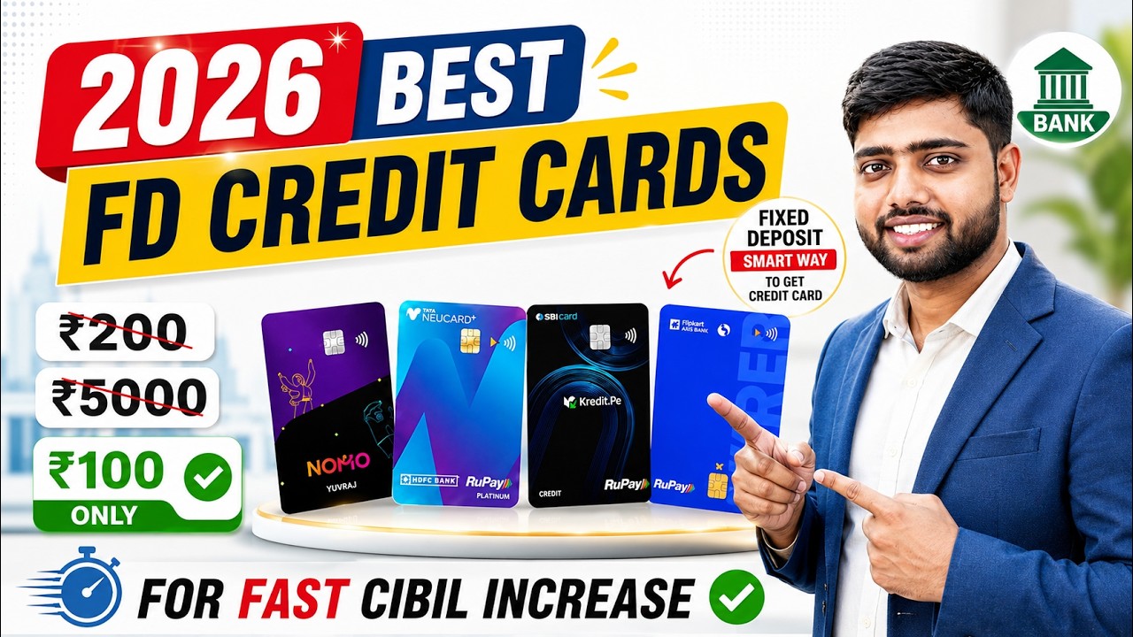 Best FD Credit Cards 2026 || Best Credit Cards Against Fixed Deposit in India | FD Credit Card