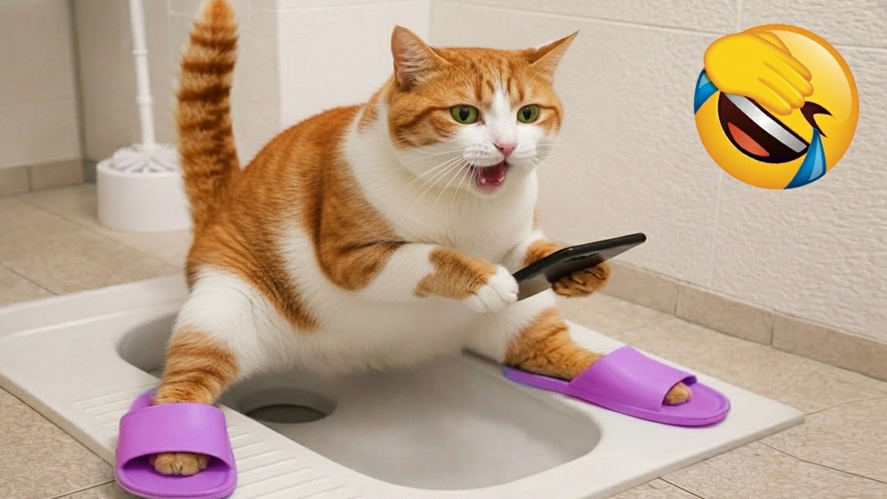 Постарайтесь не засмеяться 😹 Лучшая подборка смешных кошек 2026 🐱