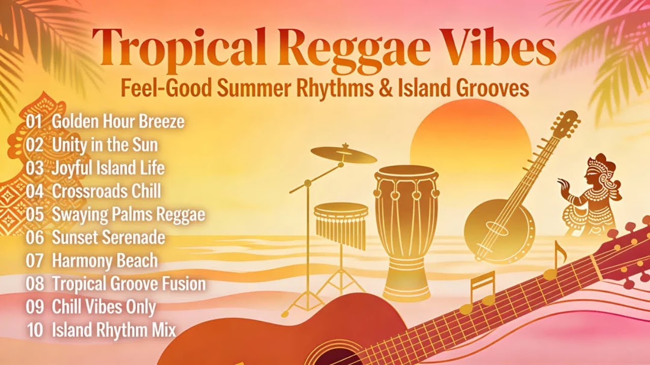 Sunset Whispers: Tropical Reggae Waves and Indonesian Melodies Painting Island Dreams