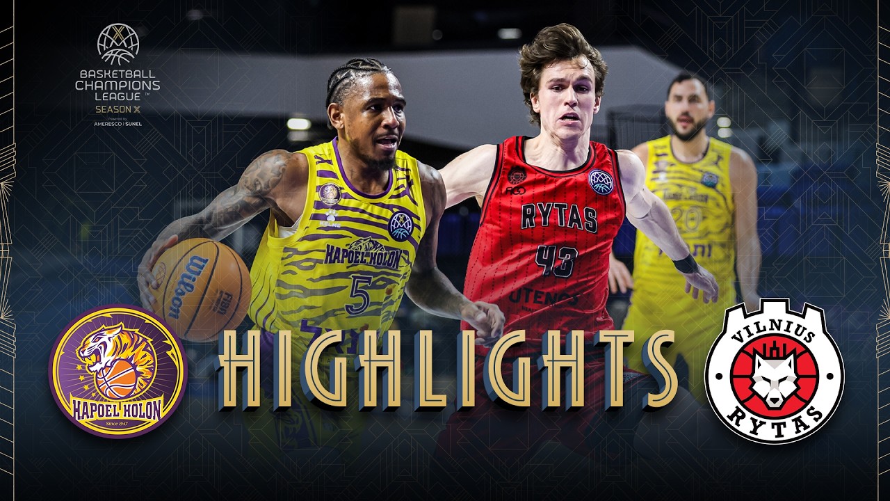 Hapoel Netanel Holon v Rytas Vilnius | Round of 16 | Highlights | #BasketballCL 2025-26