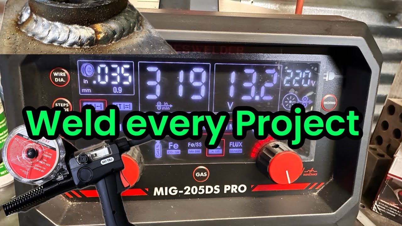 Weld Every Home project , Even Exhaust, @YesWelder  MIG 205 DS