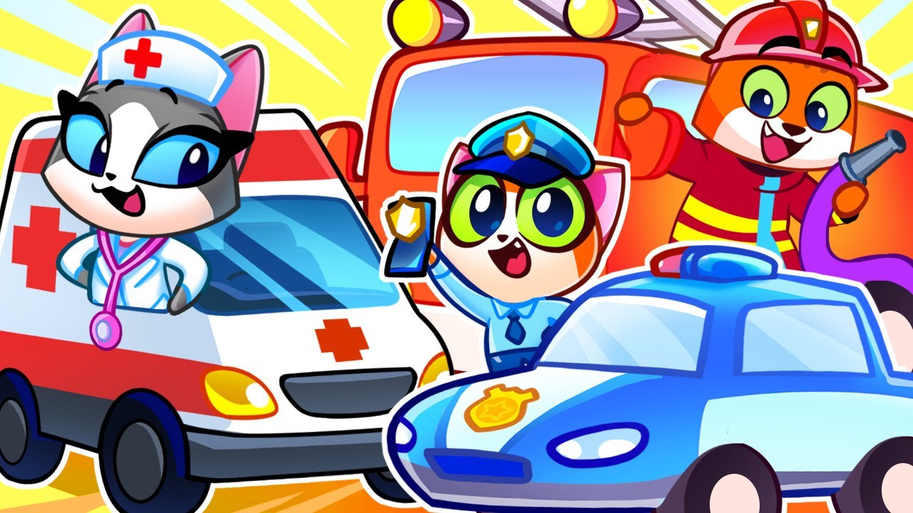 🚒🔥 Fire Truck and Rescue Team 🚑🚓 And More the Best Songs for Kids