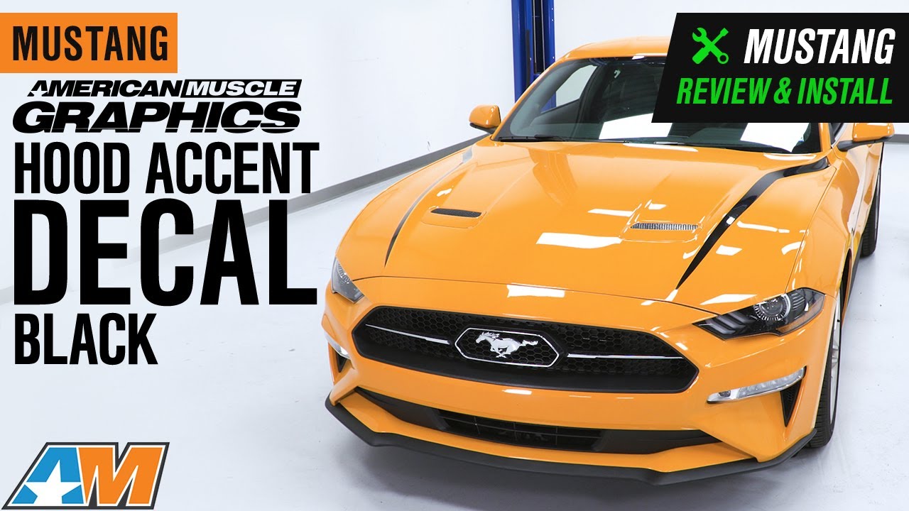 2018-2019 Mustang AmericanMuscle Graphics Hood Accent Decal Review & Install