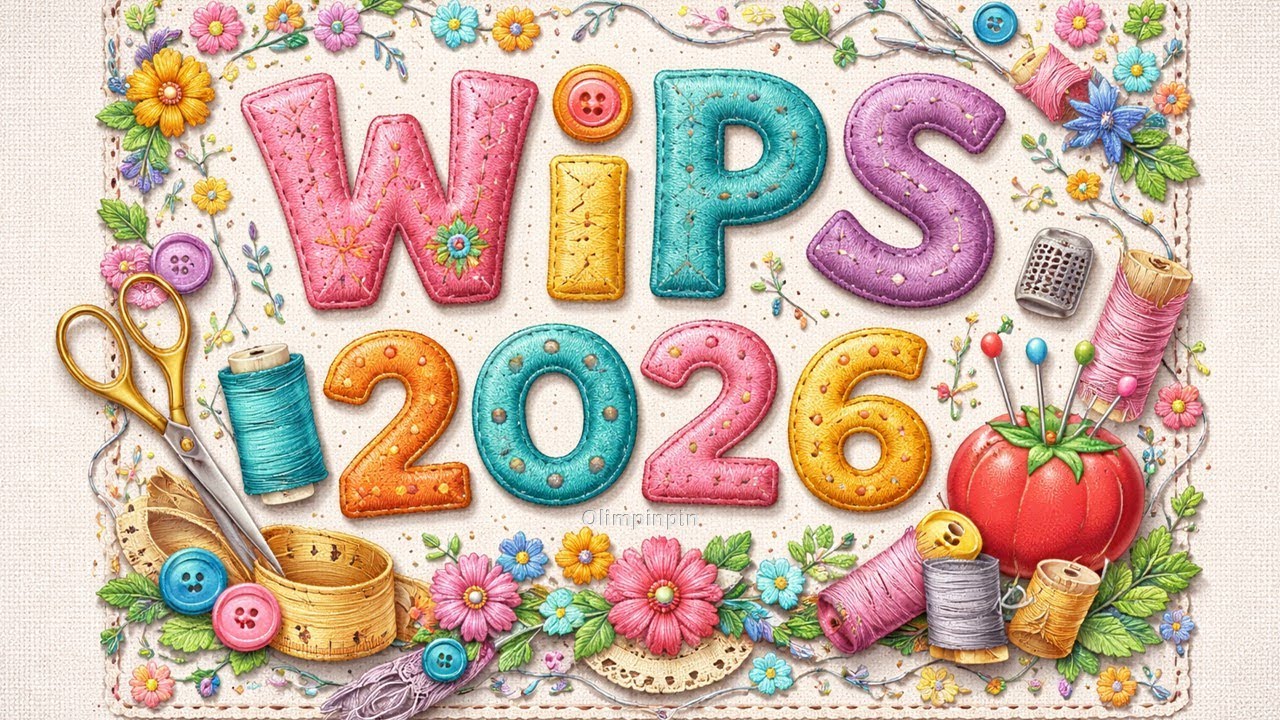 FlossTube. ¡Feliz 2026! Tengo más de 15 WIPs… y van a crecer 😅.