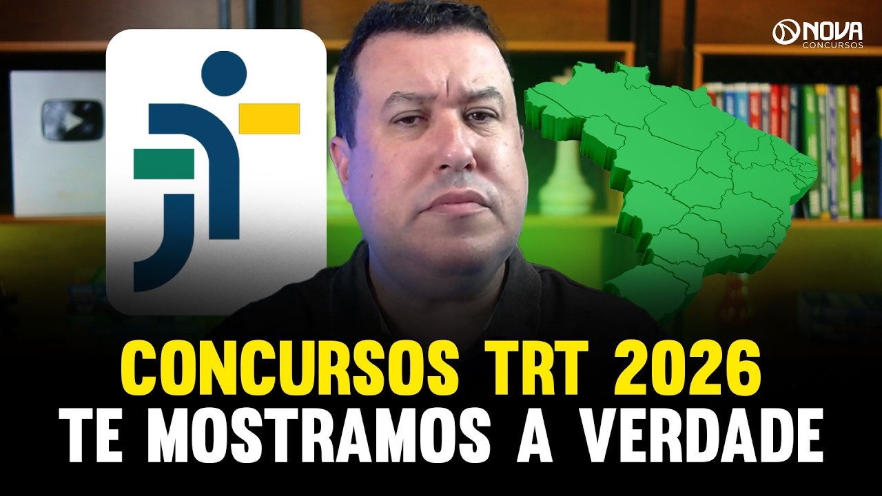 Concursos TRT que podem sair ainda em 2026!🚨
