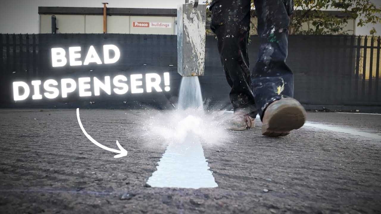 Line Striping Bead Dispenser for MMA Paint | Line Marking