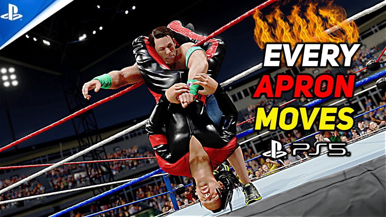 WWE 2K20 Every Apron Moves! PS5
