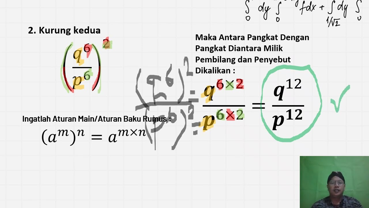 Penyederhanaan Bentuk Al Jabar Dalam Sifat Sifat Perpangkatan (Materi SMA/Semester 1) Episode 1