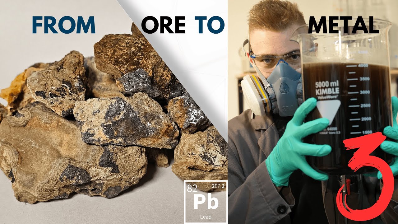 Most DANGEROUS Way to Extract Lead from Ore?  ||  Galena Ore Part 3