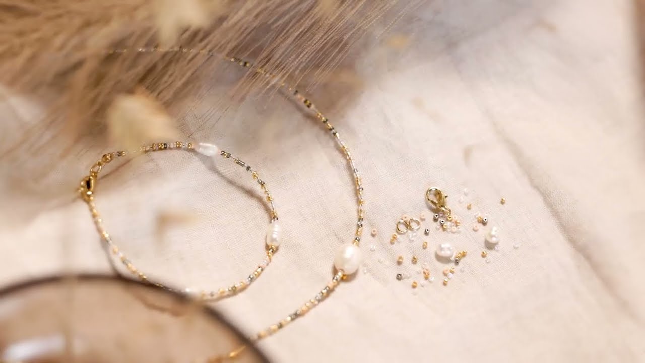 Inspiration - bracelets with freshwater pearls and rocaille beads