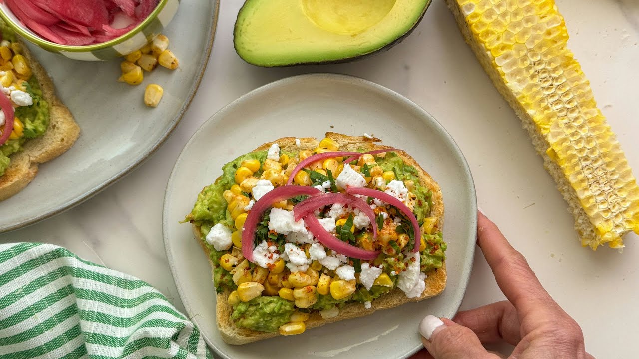 Mexican Elote-Style Avocado Toast Recipe